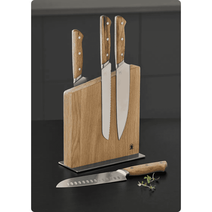 Morsø Foresta Knivblok i FSC certificeret egetræ